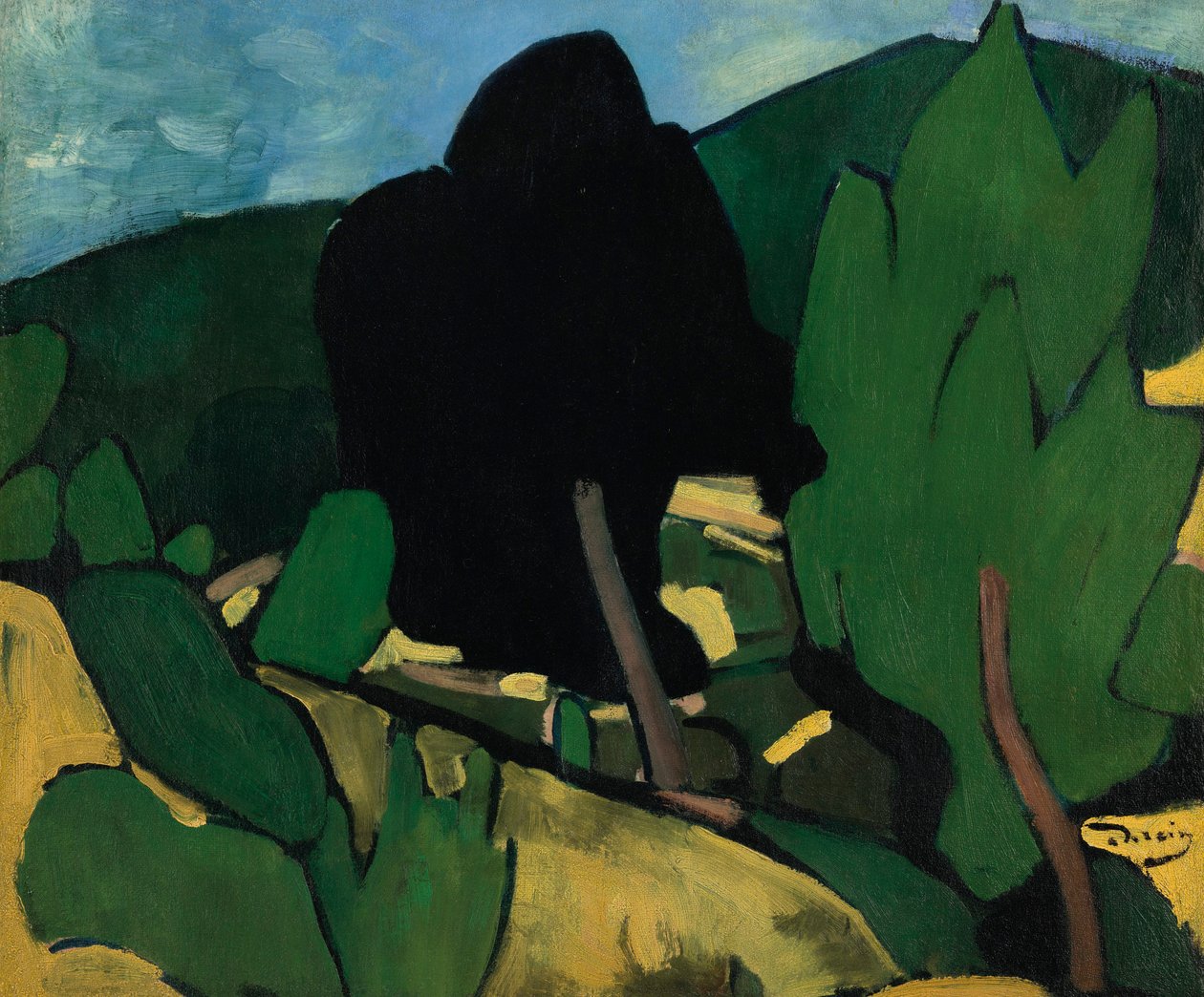 Landschaft bei Cassis von Andre Derain