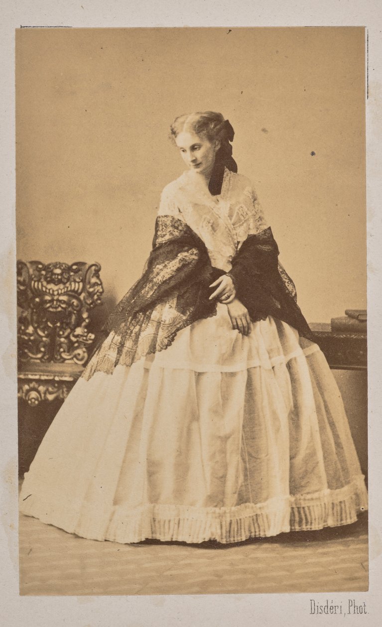 Herzogin Sofia de Morny 1838-1896, geborene Gräfin Trubetskaya, 1862 von Andre Adolphe Eugene Disderi