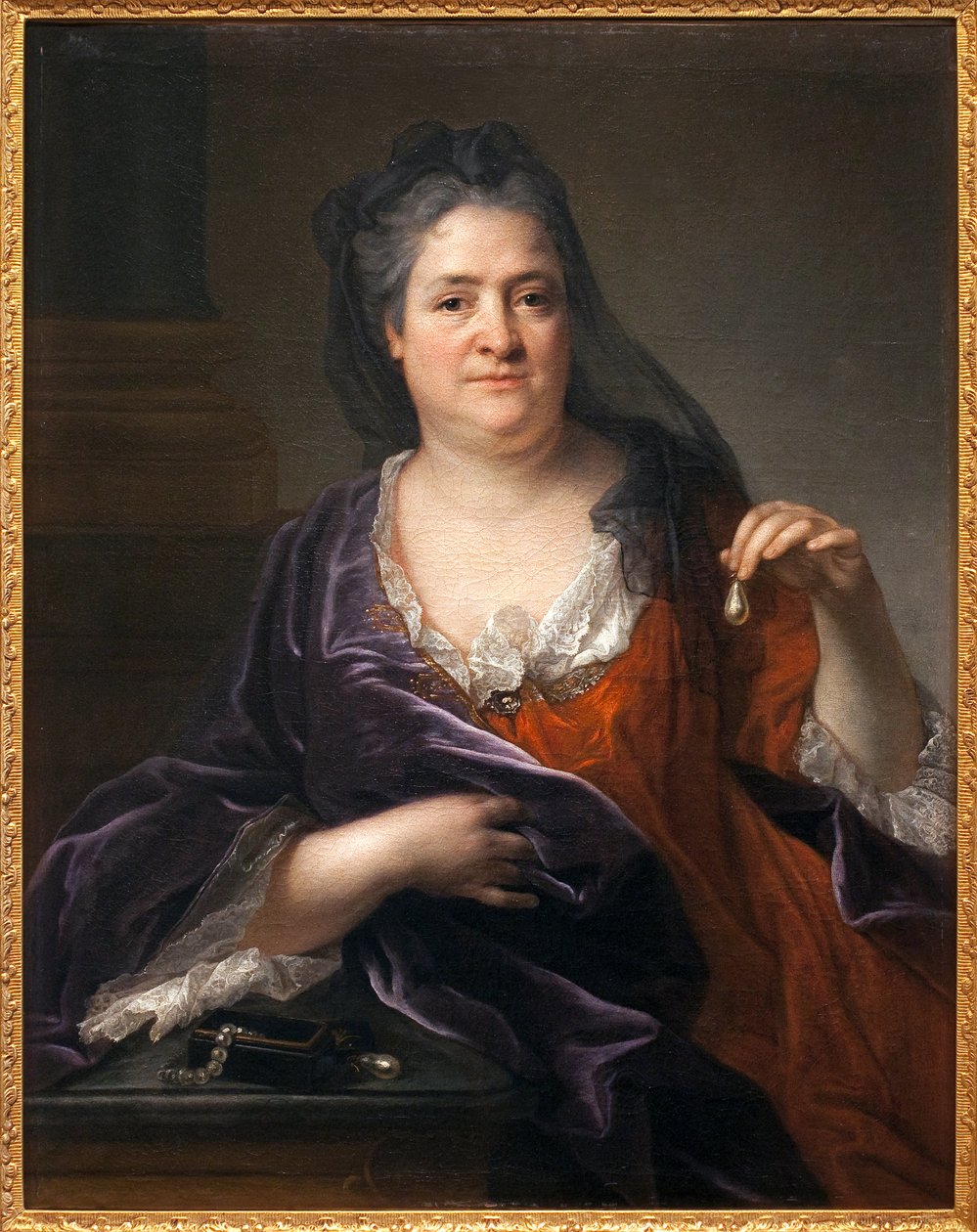 Die Herzogin von Orleans oder die Palatin Elisabeth-Charlotte oder Elisabeth Charlotte von Bayern (1657-1722) von Andre Bouys