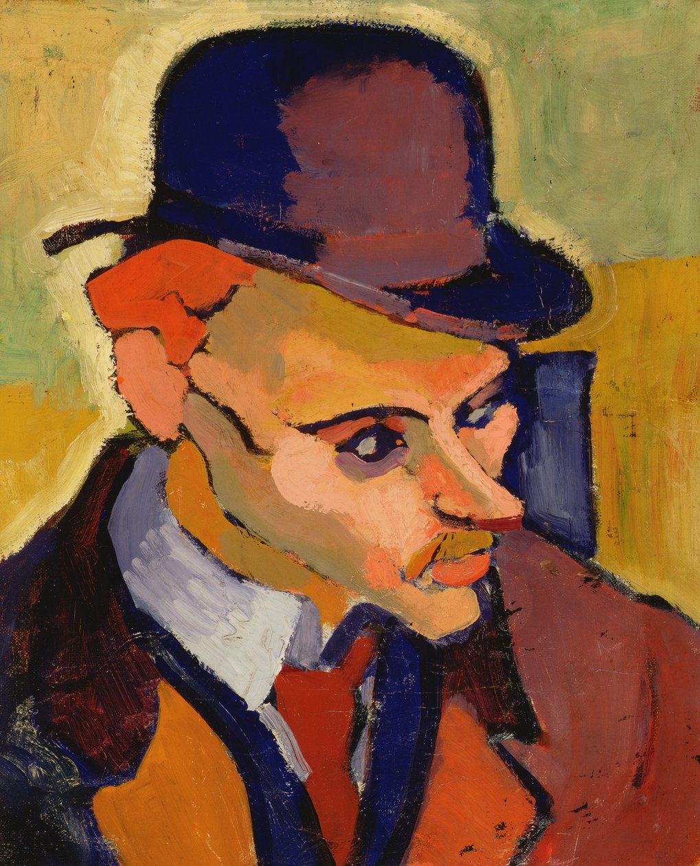 Kopf eines Mannes (Porträt von M. Gilbert) 1907 von Andre Derain