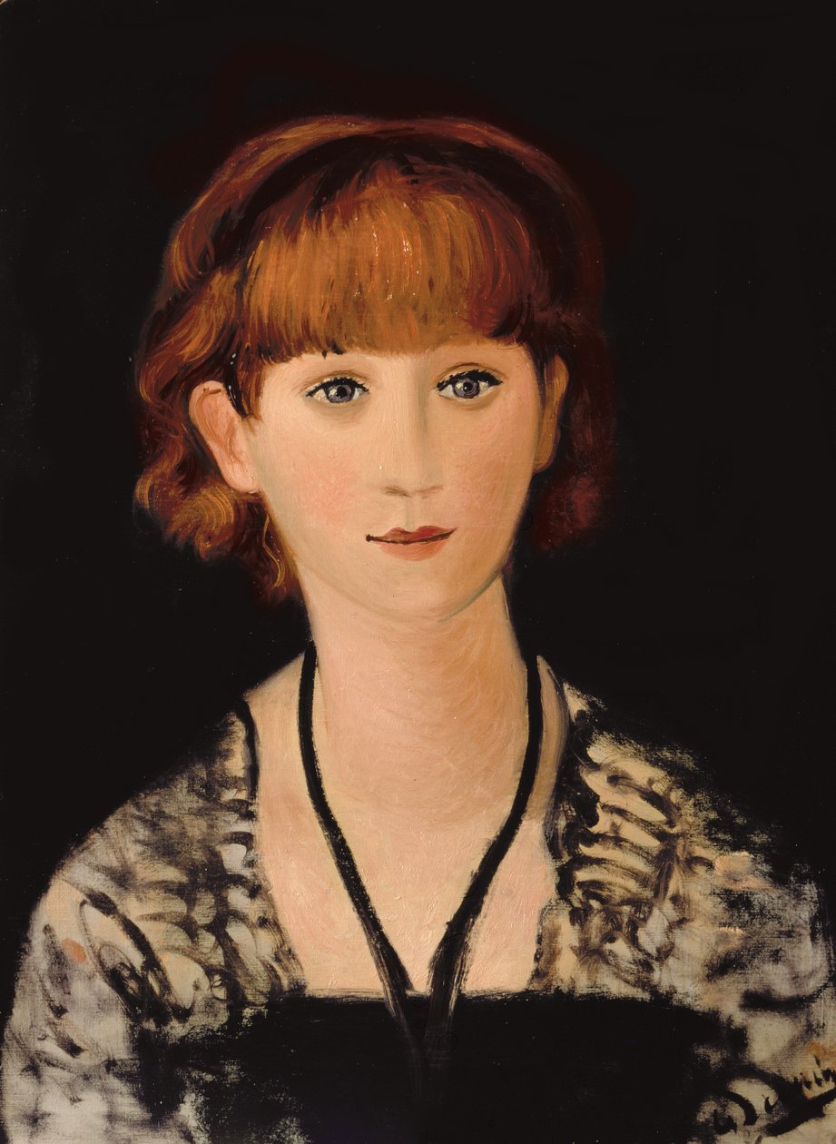 Porträt von Madame Jean Renoir, ca. 1928 von Andre Derain