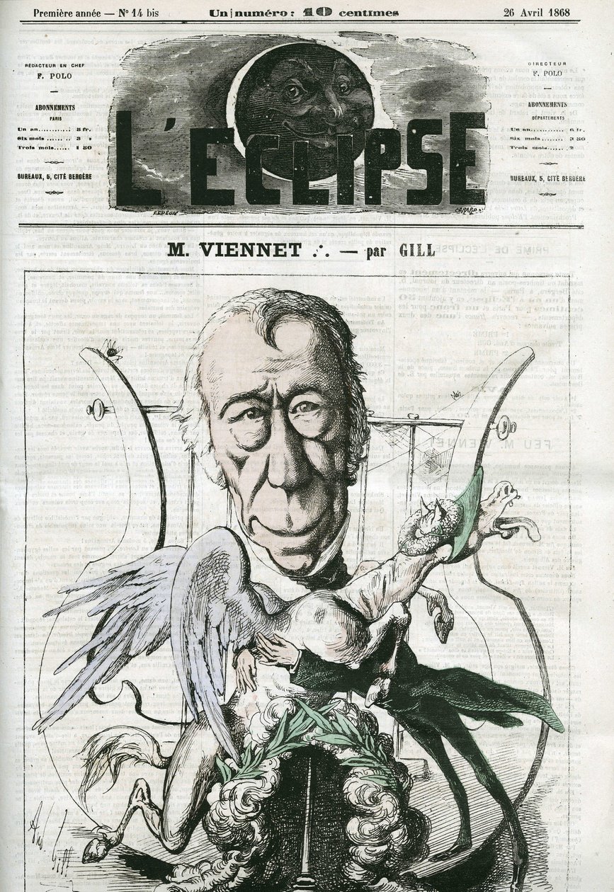 Jean-Pons-Guillaume Viennet (1777-1868), französischer Dichter, Dramatiker und Politiker. Titelblatt in „L