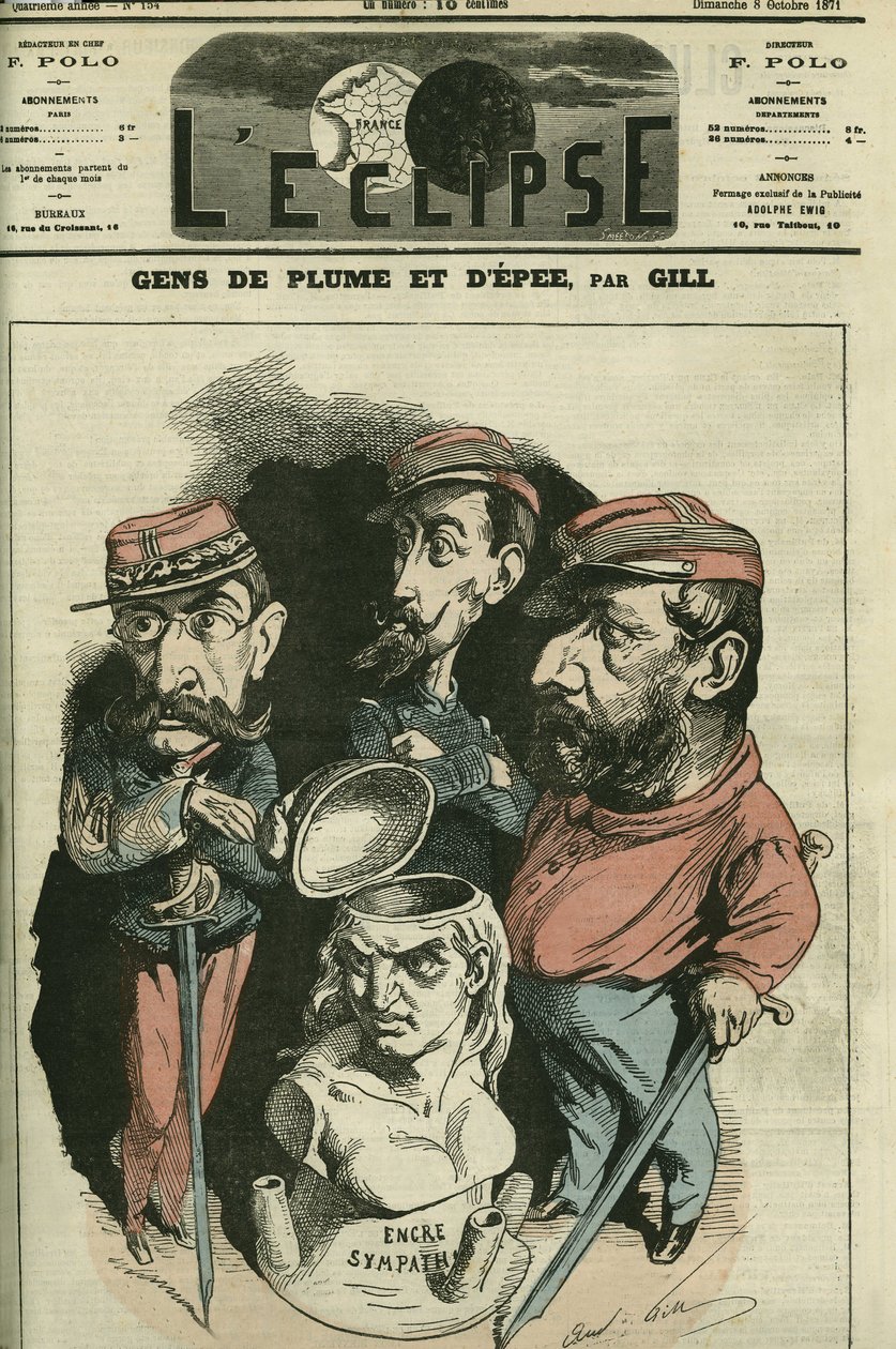 Menschen von Feder und Schwert: Louis Leon Faidherbe (1818-1889), französischer Militär, Camille Cremer (1840-1876), französischer General, und Philippe Toussaint Joseph Bordone (1821-1892), Arzt und Militär. Titelbild in 