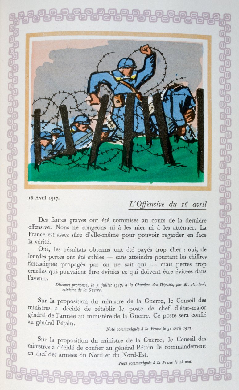 Die 2. Schlacht an der Aisne, 16. April 1917, 1919 von Andre Helle