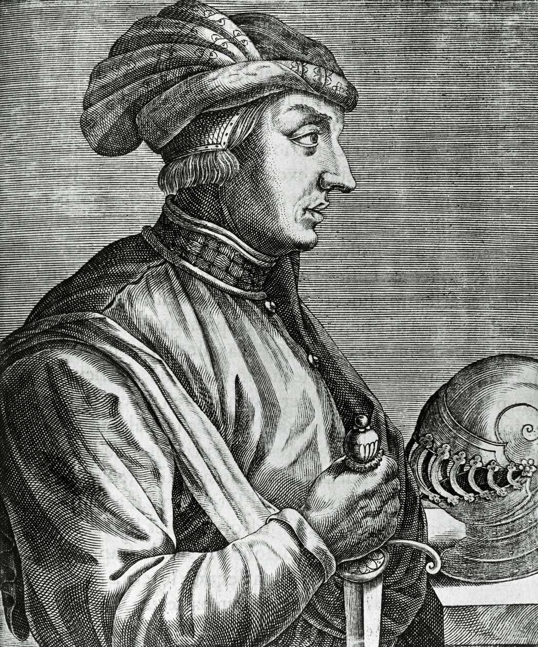 Porträt von Castruccio Castracani, Herr von Lucca von Andre Thevet