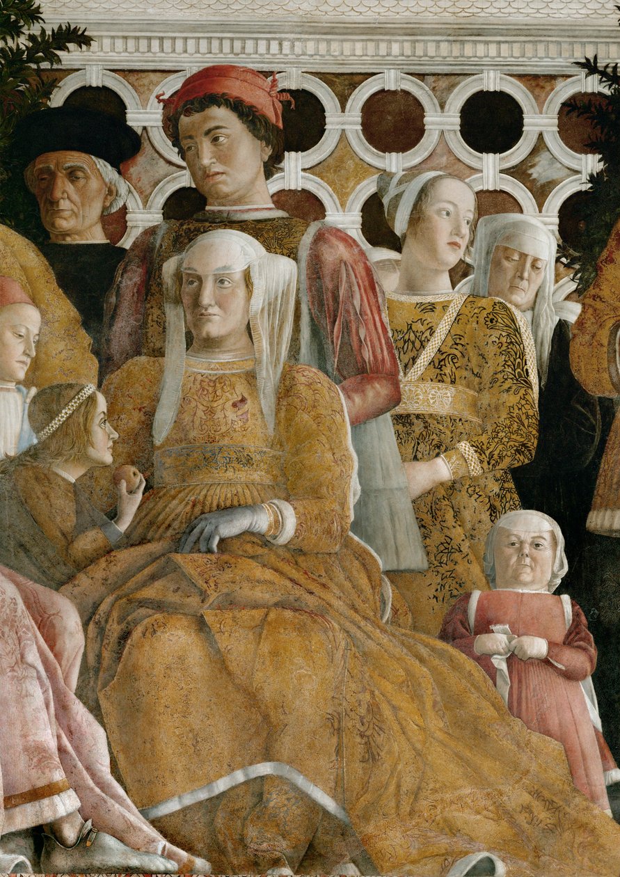 Lodovico Gonzaga und Familie, Barbara von Brandenburg und zwei Kinder von Andrea Mantegna