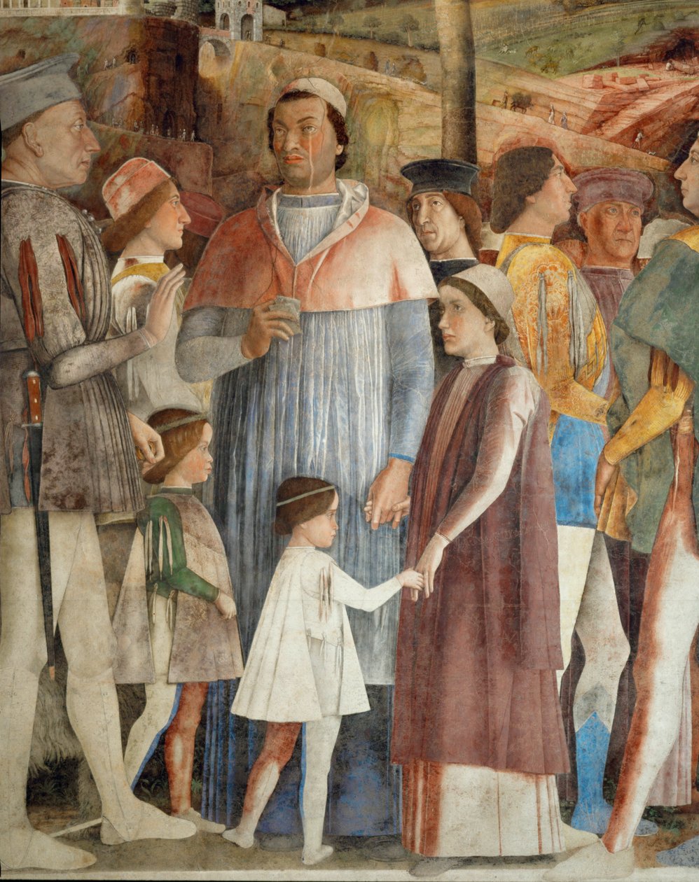 Lodovico Gonzaga erwartet die Rückkehr seines Sohnes, Kardinal Francesco Gonzaga, aus Rom von Andrea Mantegna