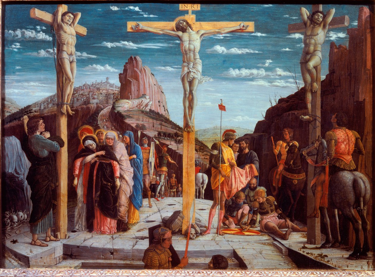 Die Kreuzigung, genannt Der Kalvarienberg von Andrea Mantegna