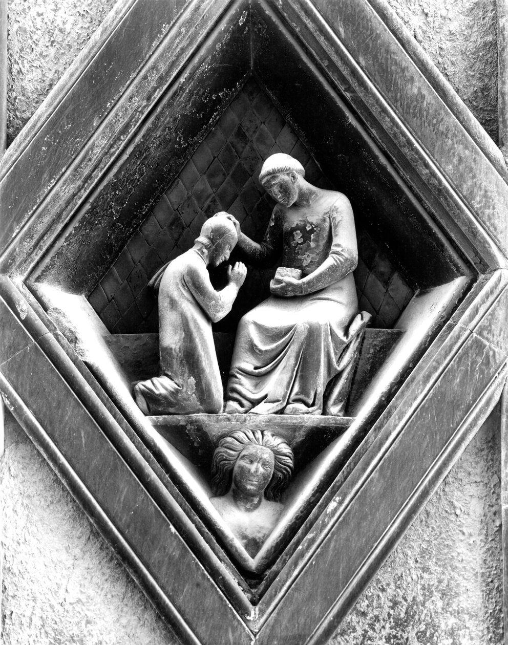 Heilige Ordination, ein Relief vom Campanile, 1337-41 von Andrea Pisano