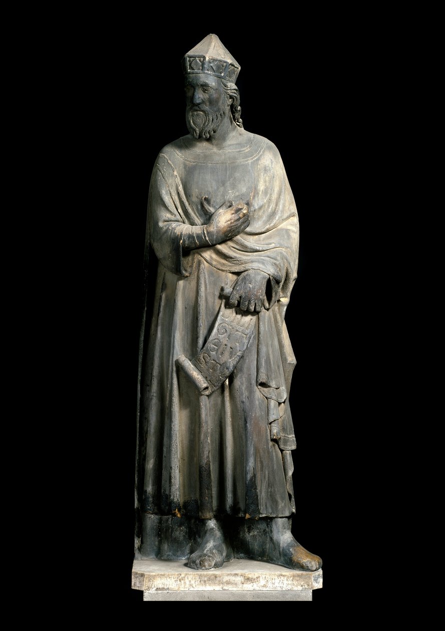 Darstellung von Salomo. Marmorskulptur von Andrea Pisano (ca. 1290-1348) von Andrea Pisano