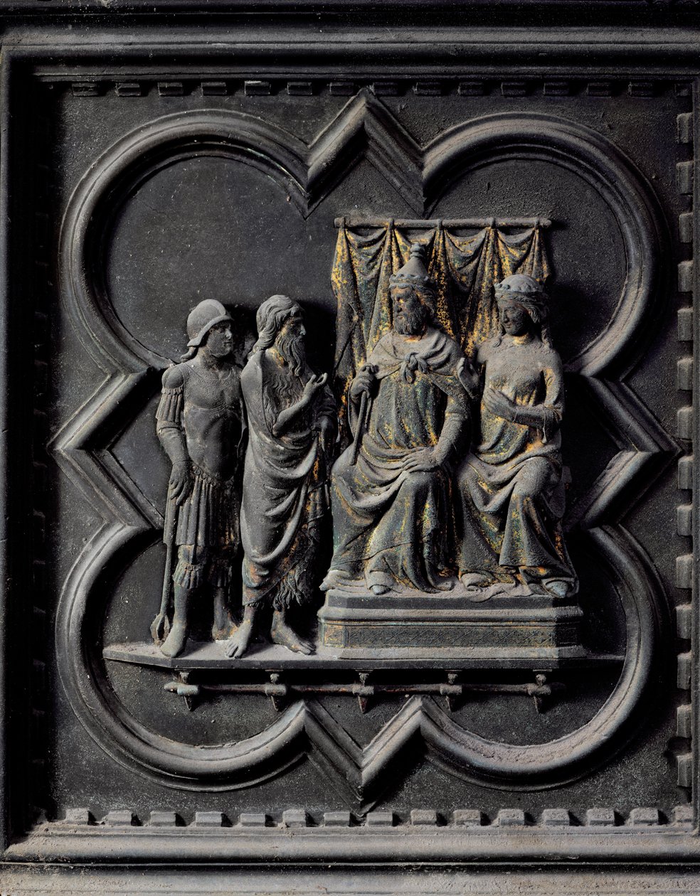 Johannes der Täufer tadelt König Herodes von Andrea Pisano