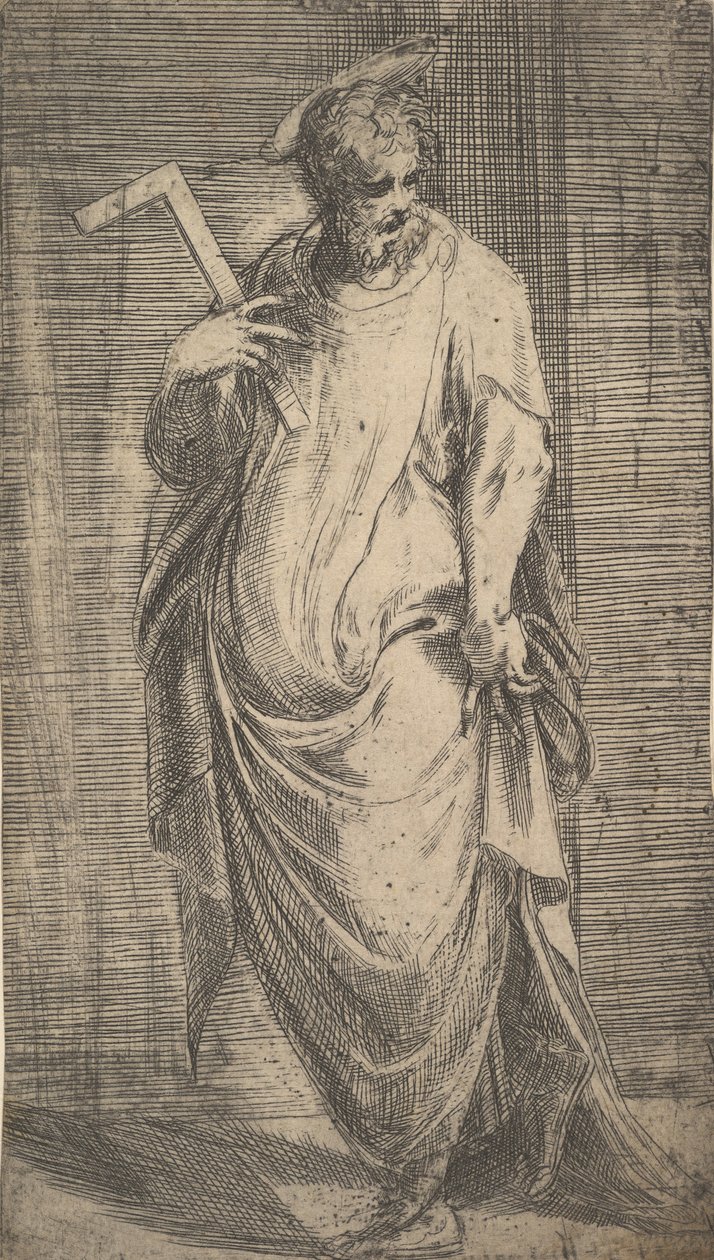 Heiliger Jakobus Minor aus Christus und die Apostel, ca. 1548-50 von Andrea Schiavone
