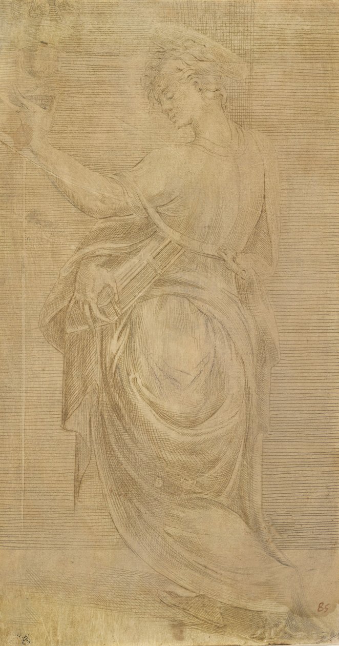 Heiliger Johannes der Evangelist von Andrea Schiavone