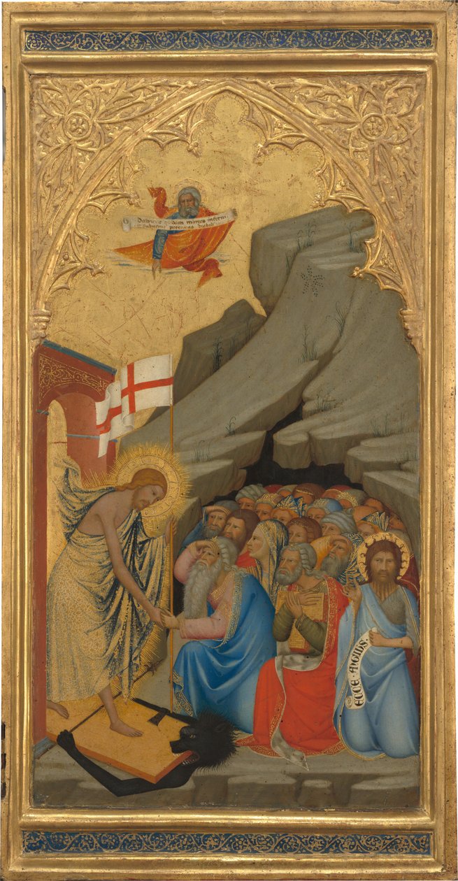Szenen aus der Passion Christi: Der Abstieg in die Vorhölle [rechtes Panel] von Andrea Vanni