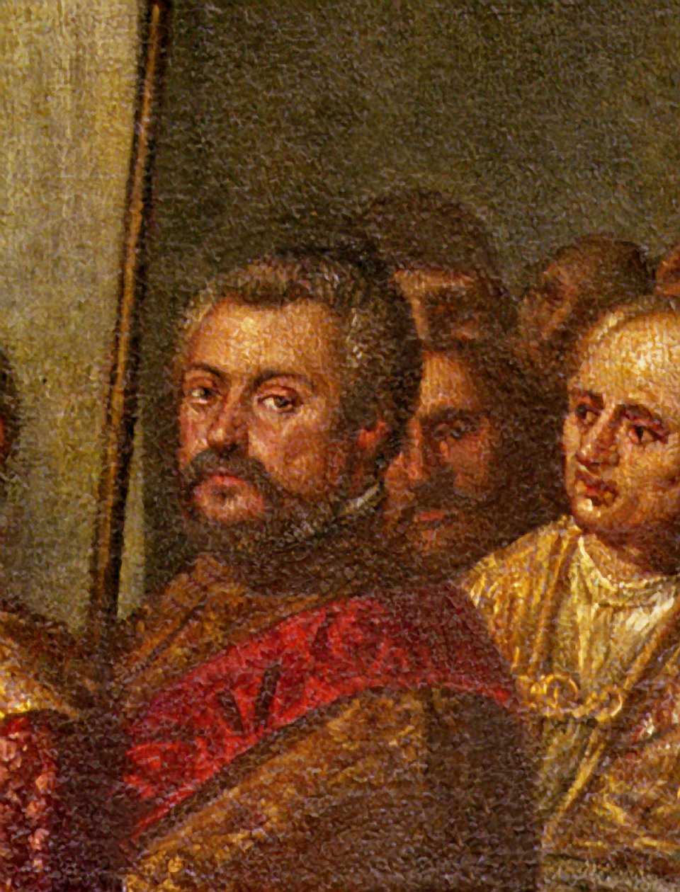 Ein venezianischer Senator, Detail von Andrea Vicentino