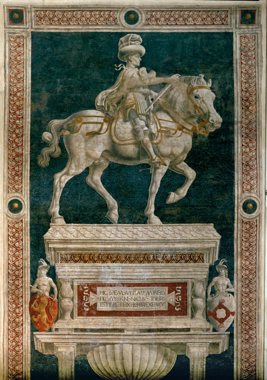 Condottiere Niccolò da Tolentino von Andrea del Castagno