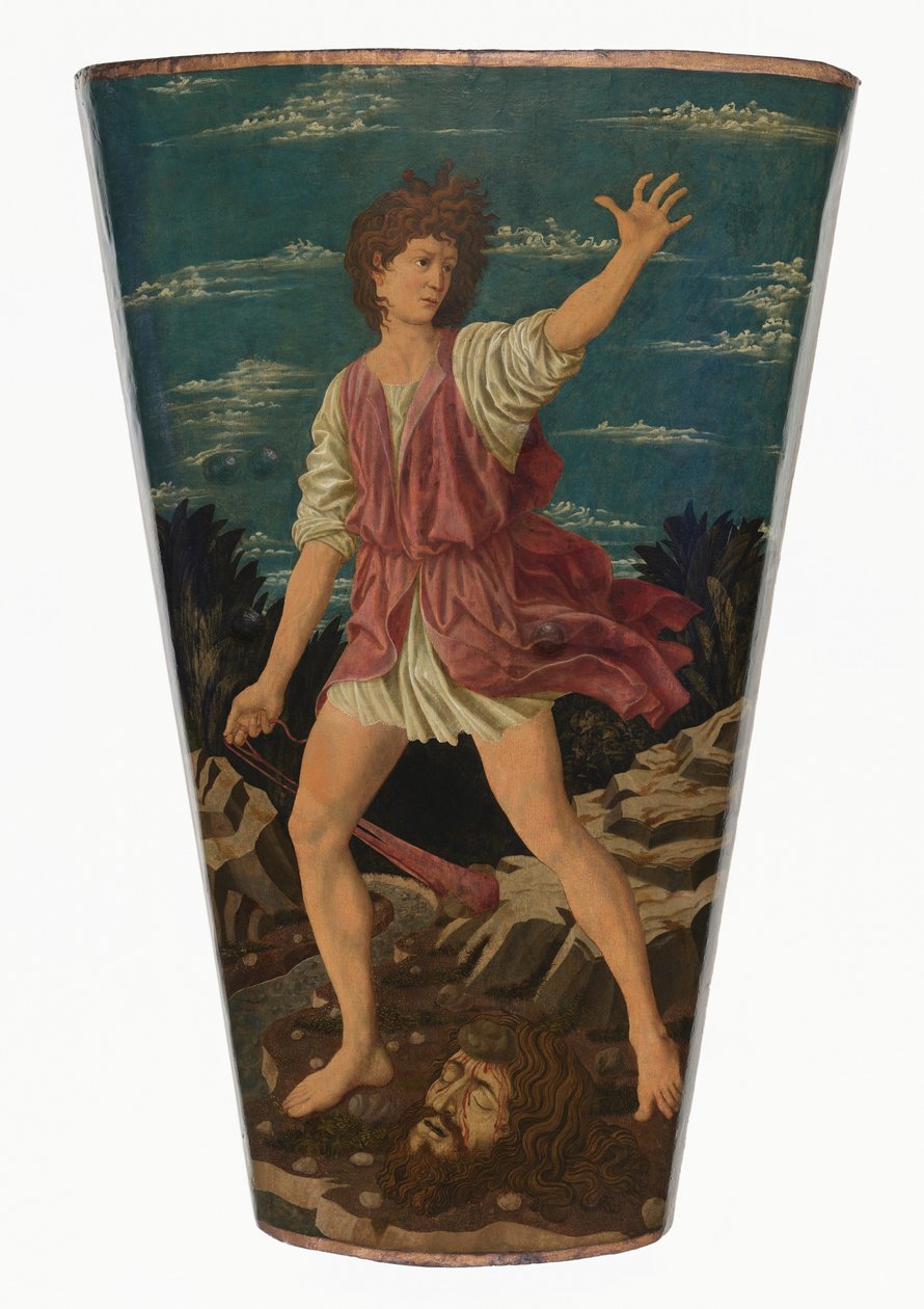 David mit dem Haupt des Goliath, um 1450-1455 von Andrea del Castagno