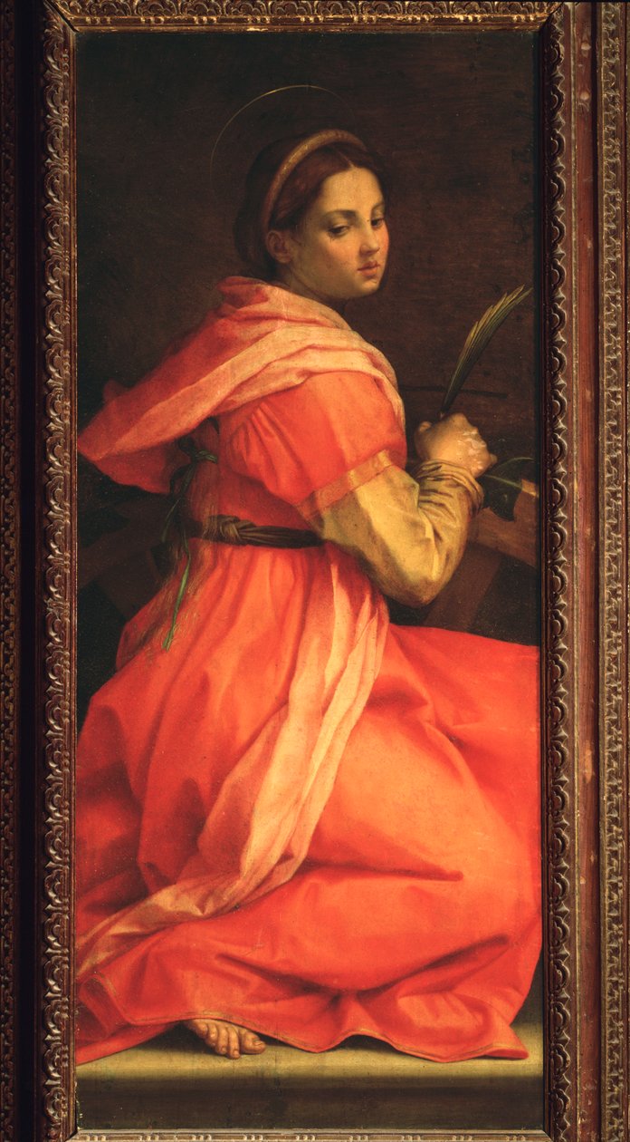 Heilige Katharina von Alexandria, Altarbild der Heiligen Agnes von Andrea del Sarto