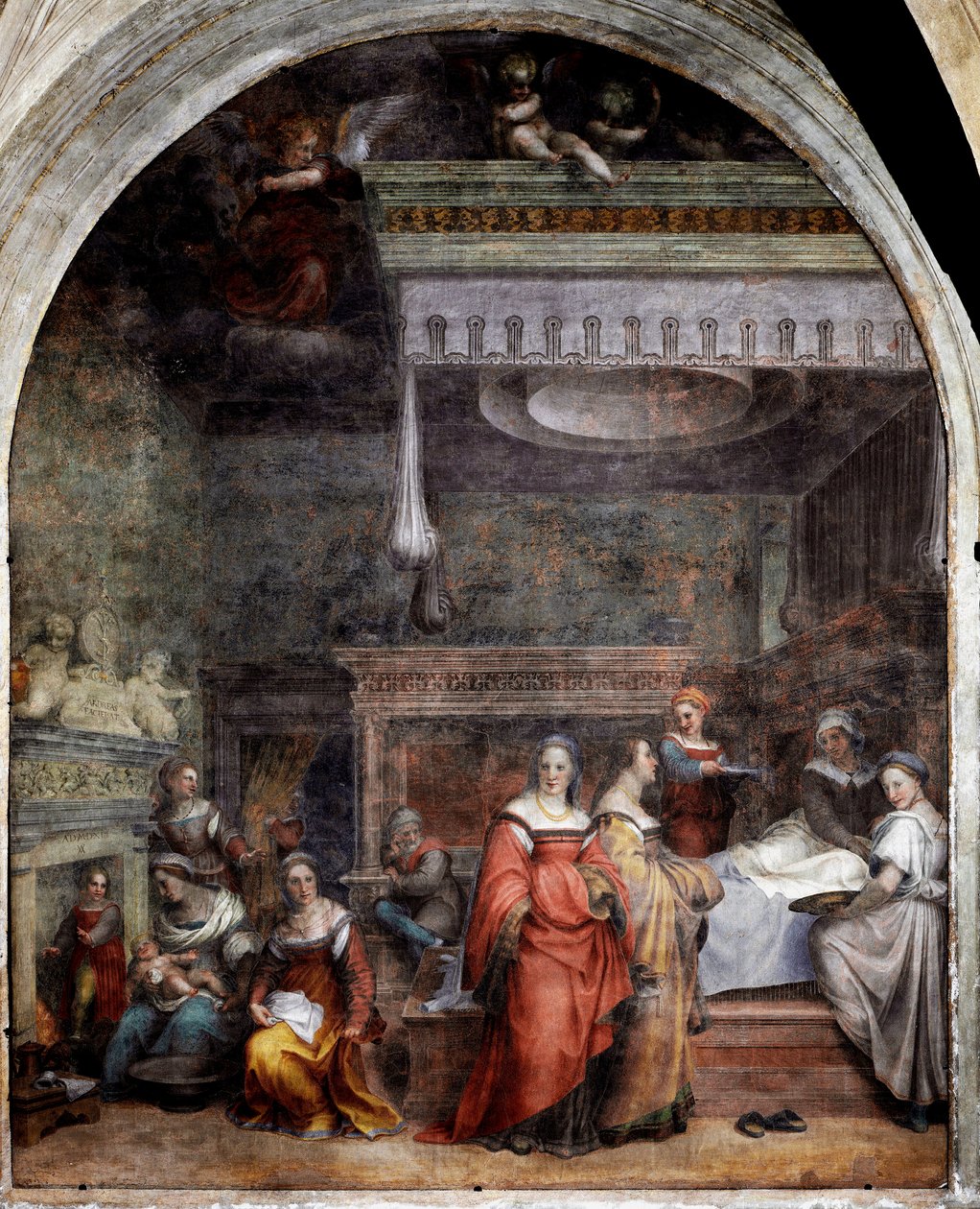 Die Geburt der Jungfrau von Andrea del Sarto