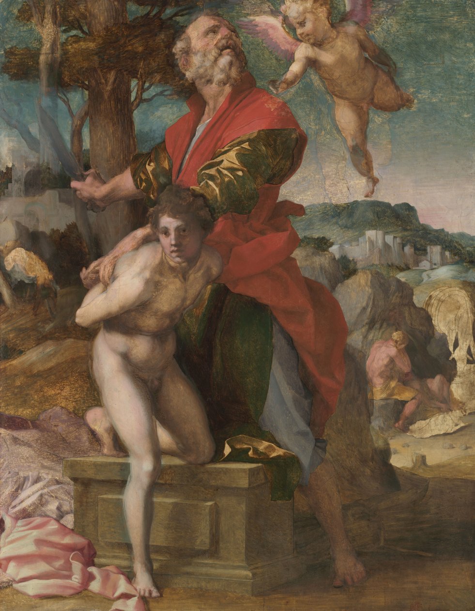 Die Opferung Isaaks, c.1527 von Andrea del Sarto