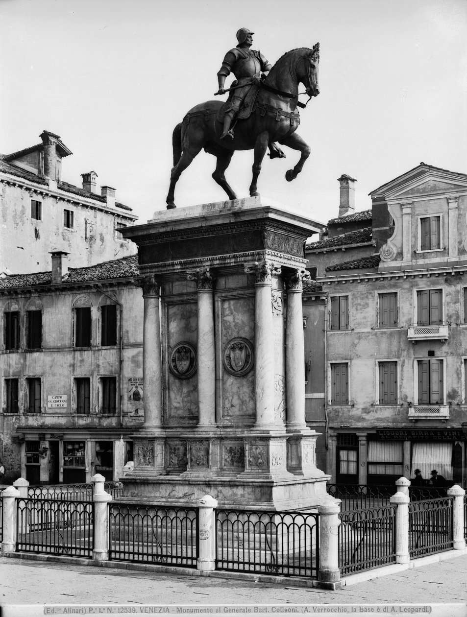 Reiterstatue des Condottiere Bartolomeo Colleoni (1400-75) von Andrea del Verrocchio