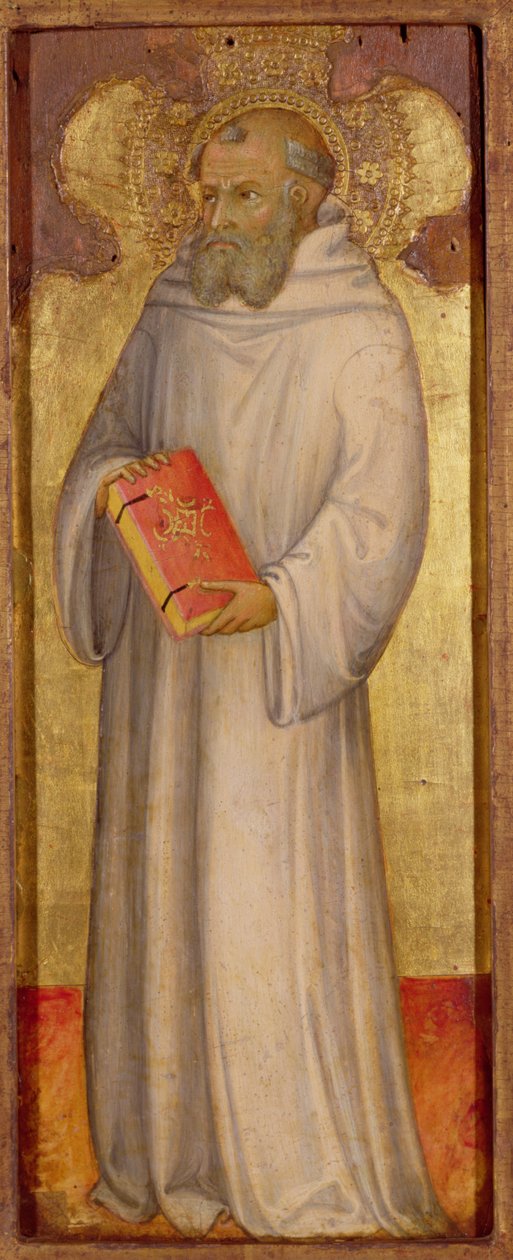 St. Benedikt, Gründer des ältesten Ordens (ca. 500) von Andrea di Bartolo