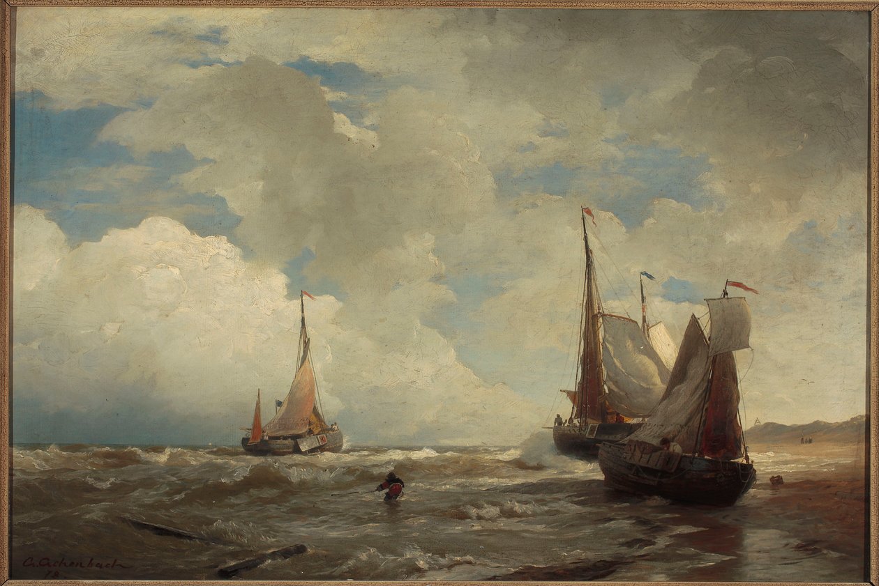 Am Ufer der Nordsee von Andreas Achenbach