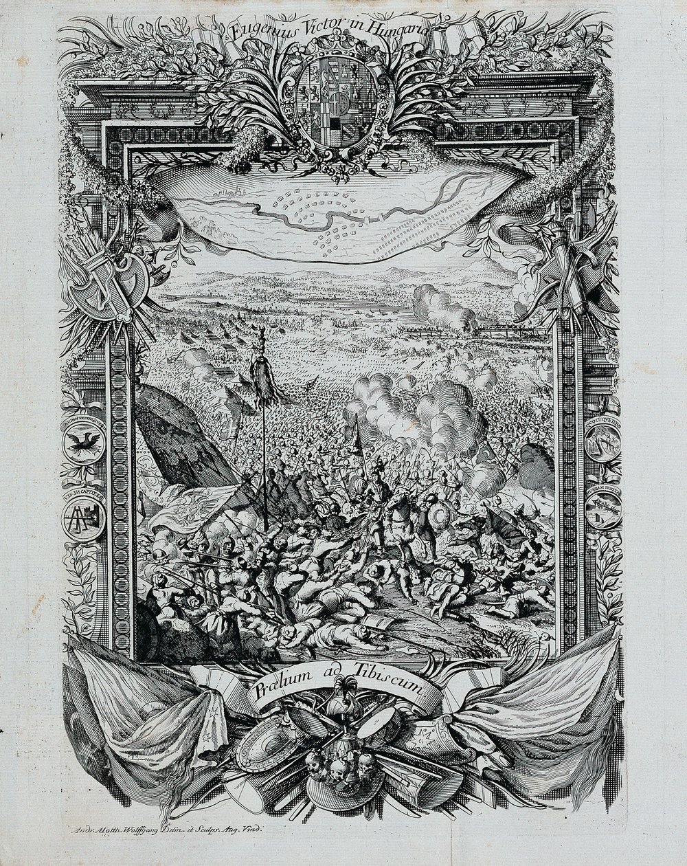 Der Sieg des Prinzen Eugen von Savoyen in Ungarn von Andreas Matthias Wolffgang