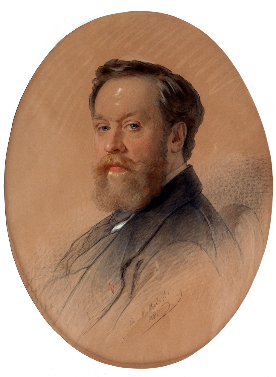 Porträt des Adelsmarschalls V.Y. Tulinov, 1868 von Andrei Belloli