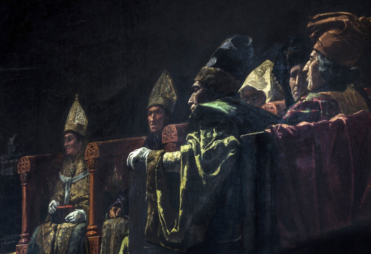 Geschichtsmalerei: Der Kompromiss von Caspe von Andres Parlade y Heredia