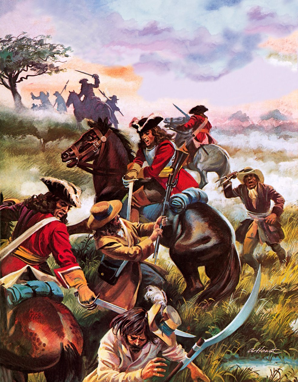 Schlacht von Sedgemoor 1685 von Andrew Howat