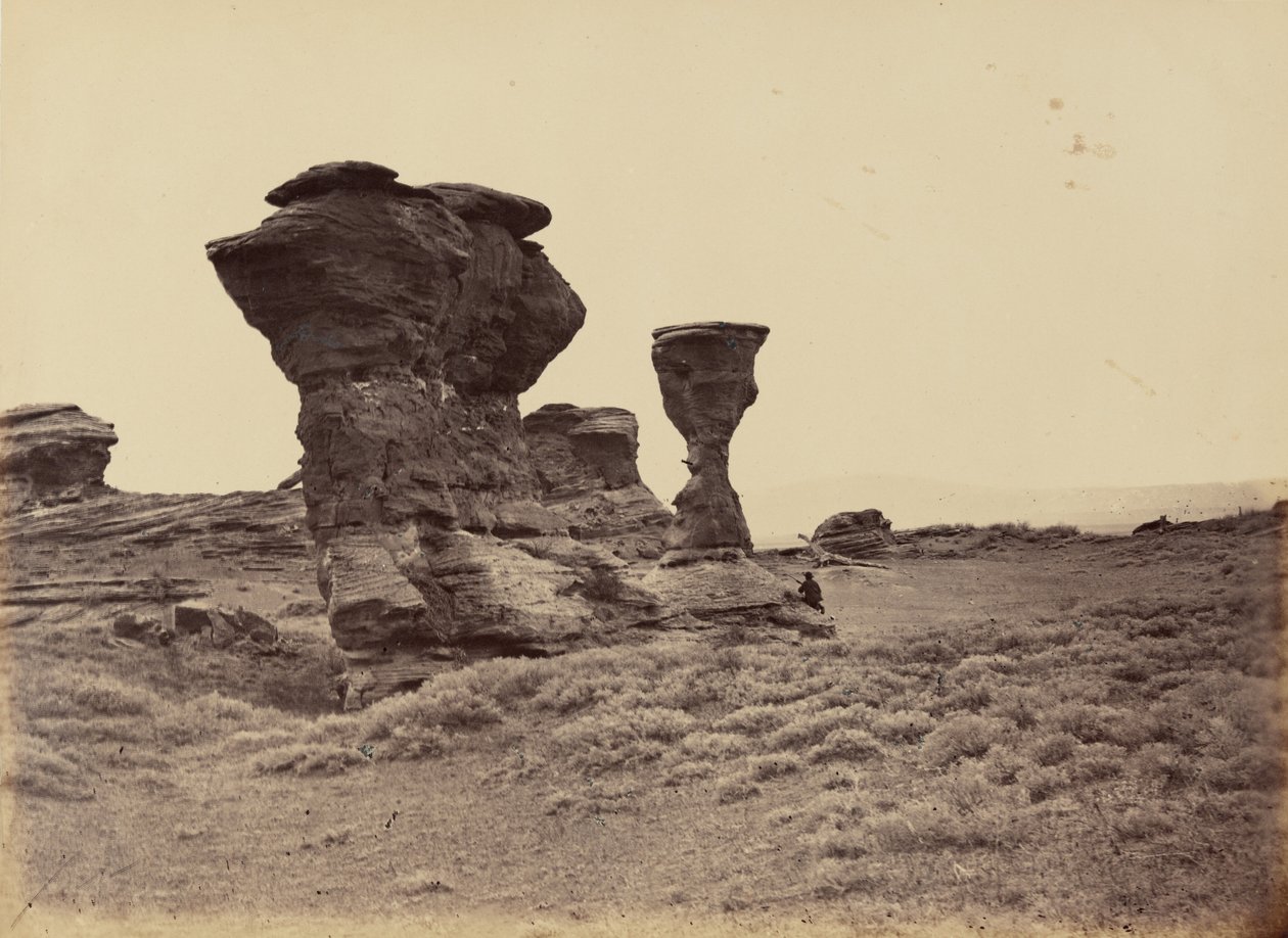 Tafel 12. Dial Rock, Red Buttes, 1869 von Andrew Joseph Russell