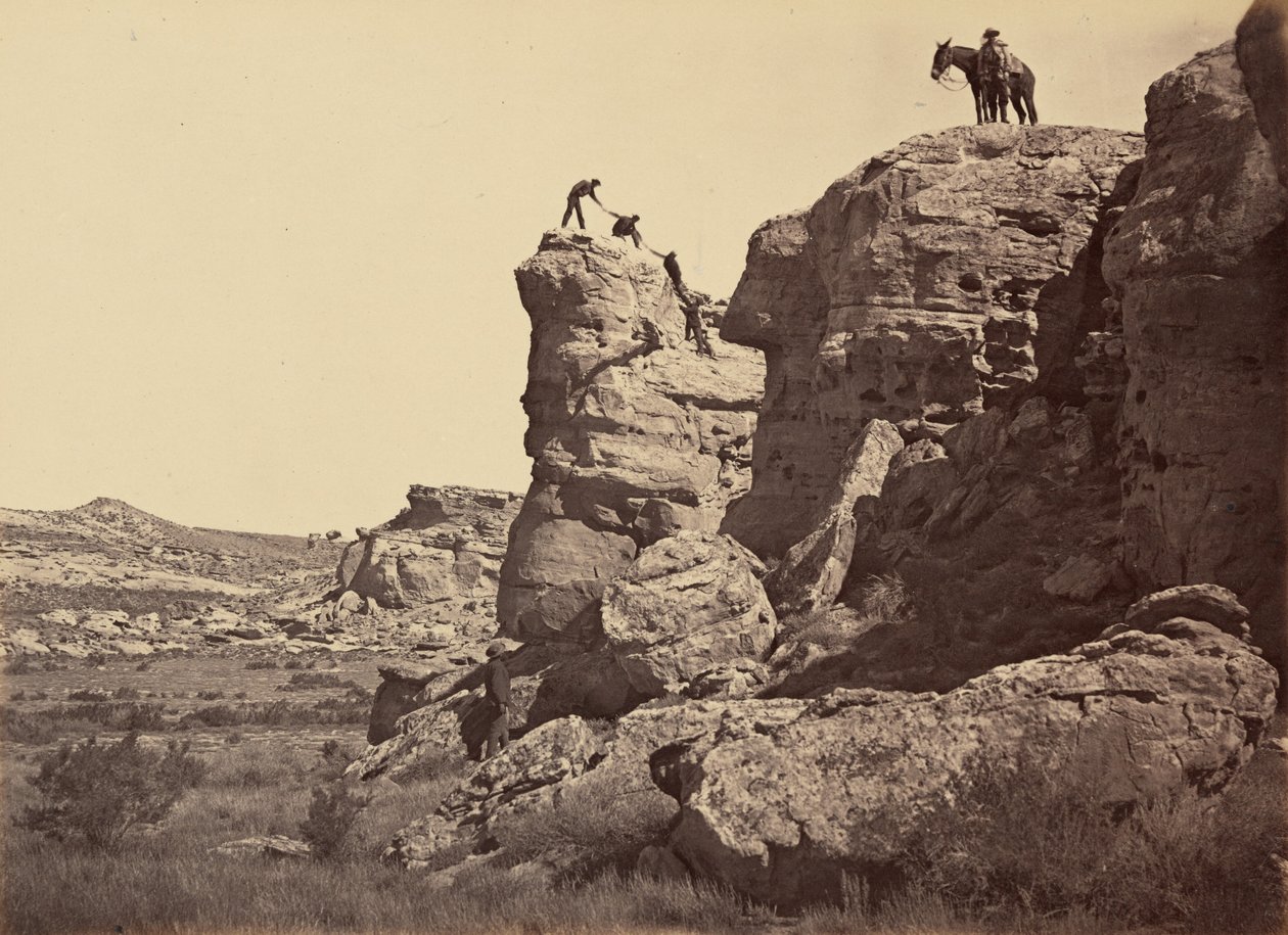 Tafel 21. High Bluff, Black Buttes, 1869 von Andrew Joseph Russell