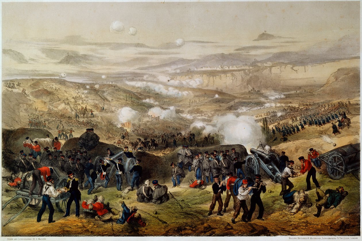 Die Schlacht von Inkerman am 5. November 1854, 1855 von Andrew Maclure