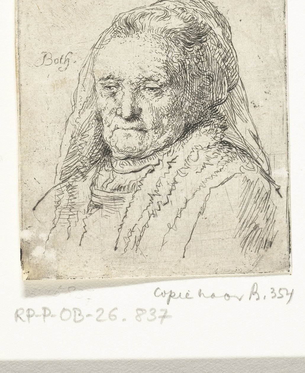 Porträtbüste der Mutter von Rembrandt von Andries Both