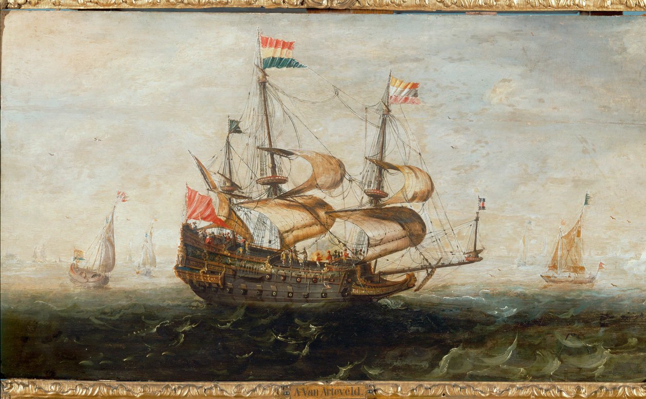 Niederländisches Schiff von Andries van Eertvelt