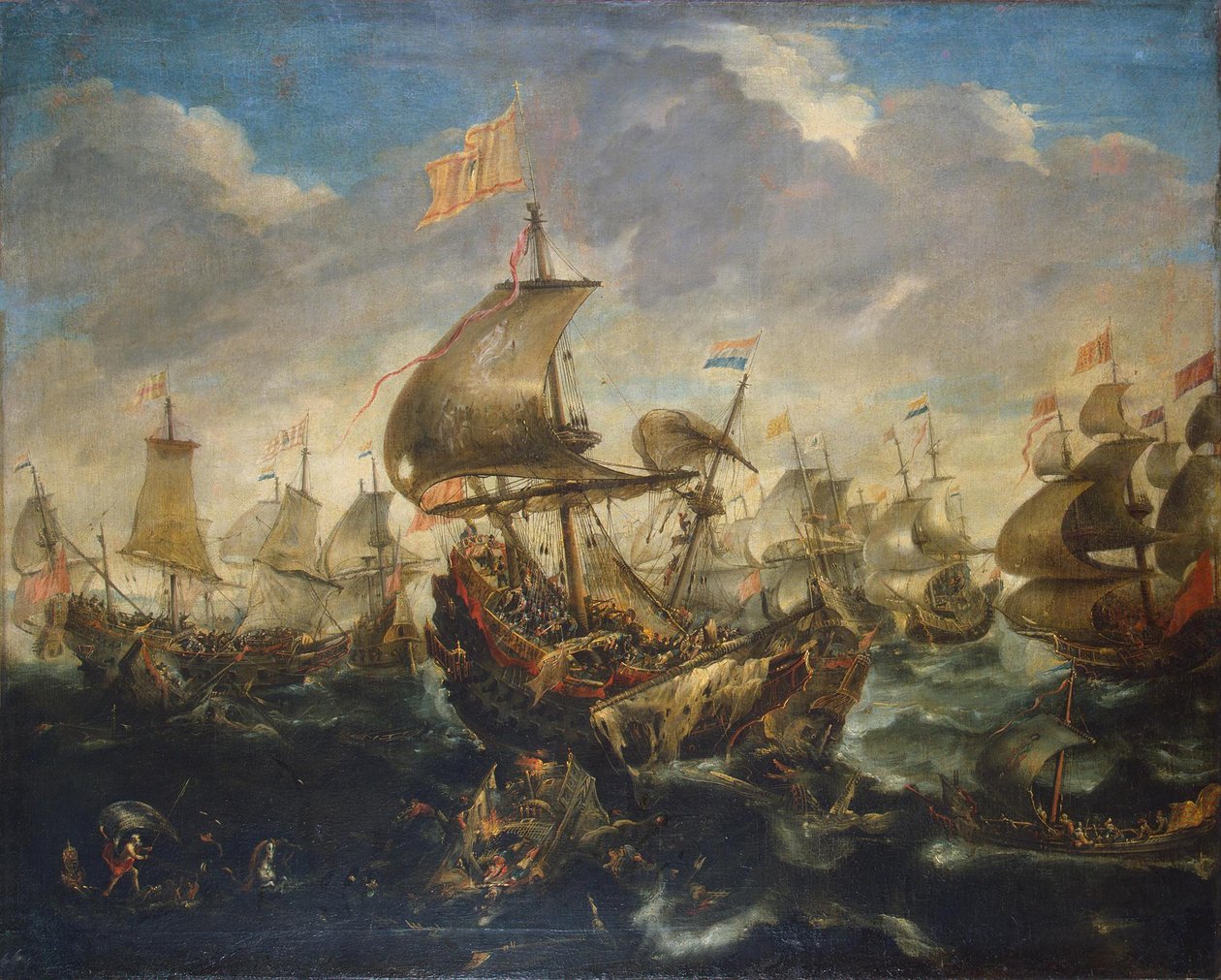 Die Schlacht von Haarlemmermeer am 26. Mai 1573, 1620er von Andries van Eertvelt
