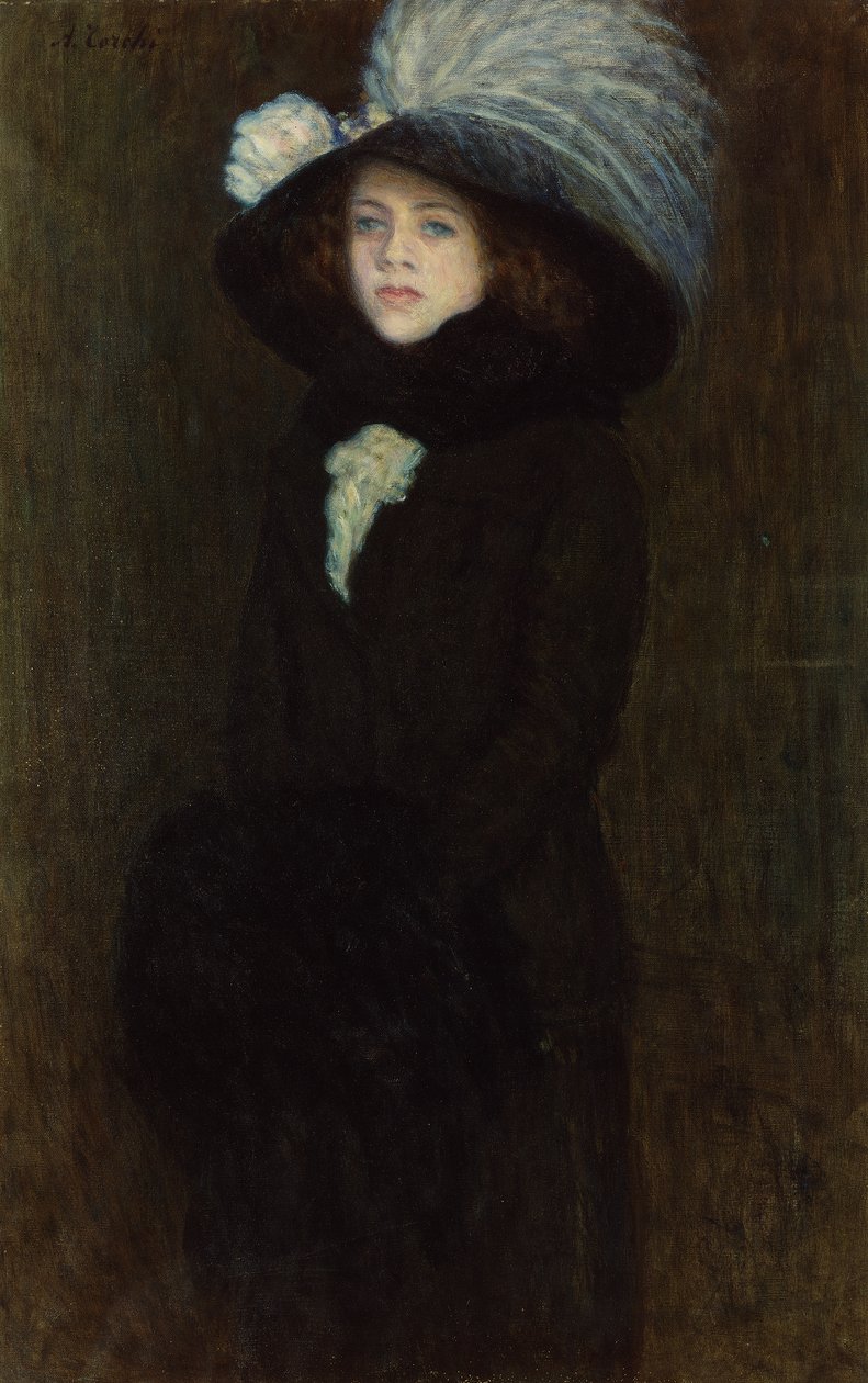Porträt einer jungen Dame von Angelo Torchi