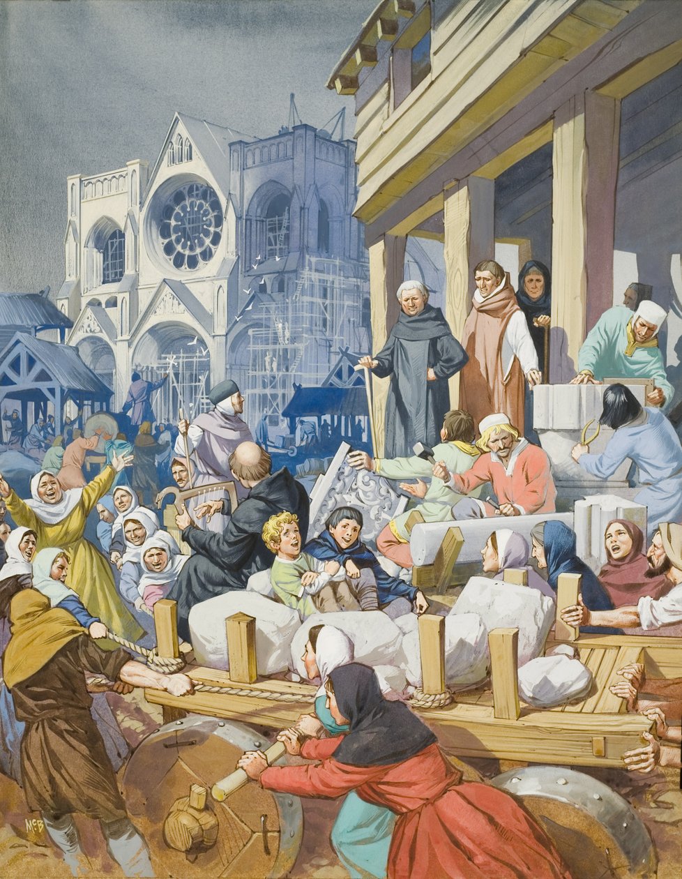 Abt Suger und der Bau der Abtei von St. Denis von Angus McBride
