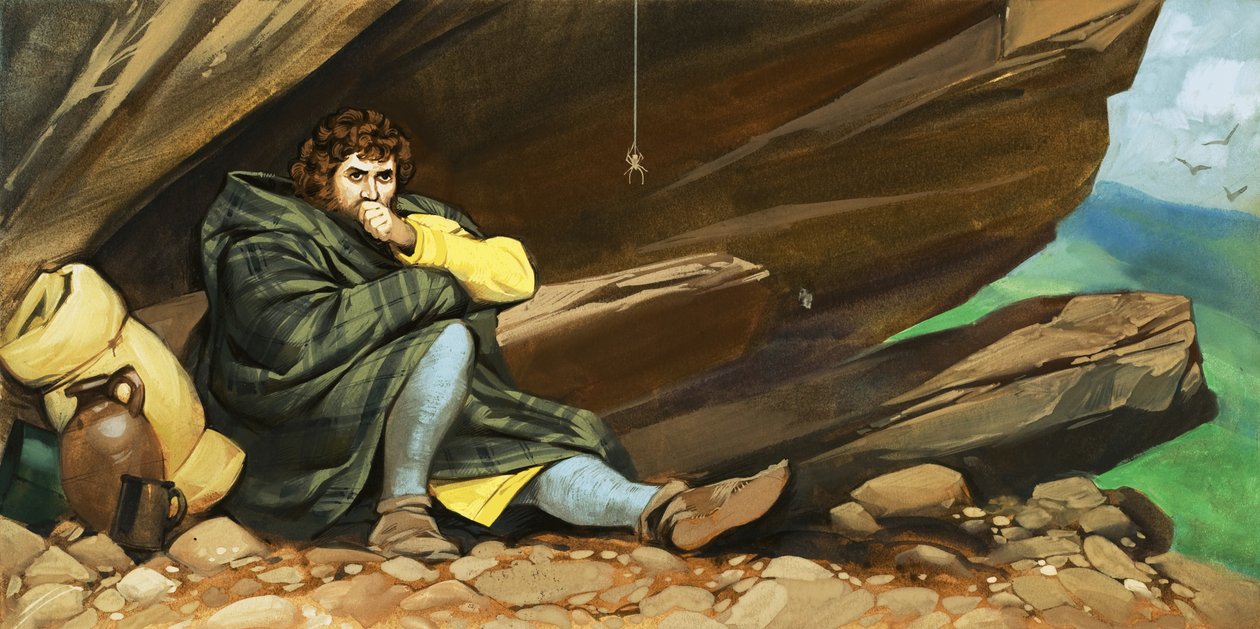 Robert Bruce und die Spinne von Angus McBride
