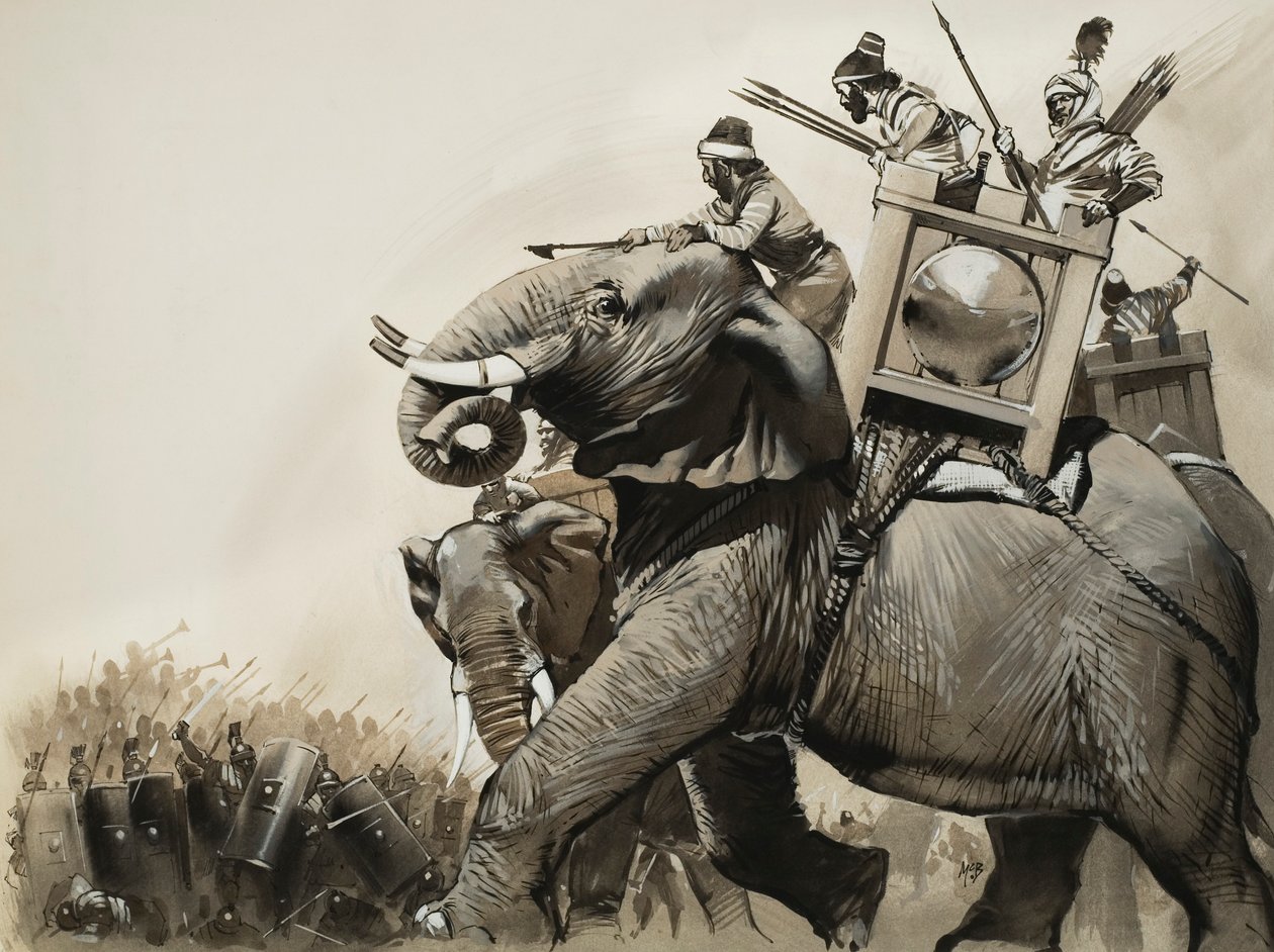 Die Schlacht von Zama im Jahr 202 v. Chr. von Angus McBride