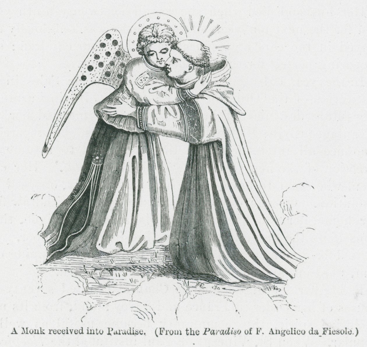 Ein Mönch wird in das Paradies aufgenommen von Anna Brownell Jameson