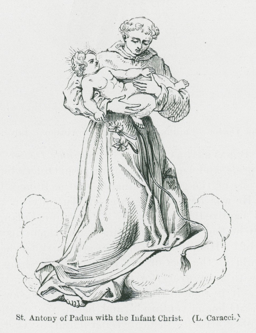 St. Antonius von Padua mit dem Jesuskind von Anna Brownell Jameson