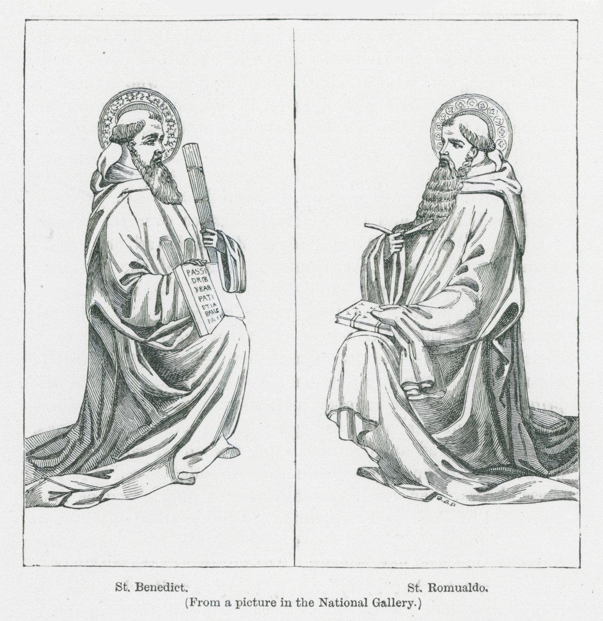 St. Benedikt, St. Romualdo von Anna Brownell Jameson