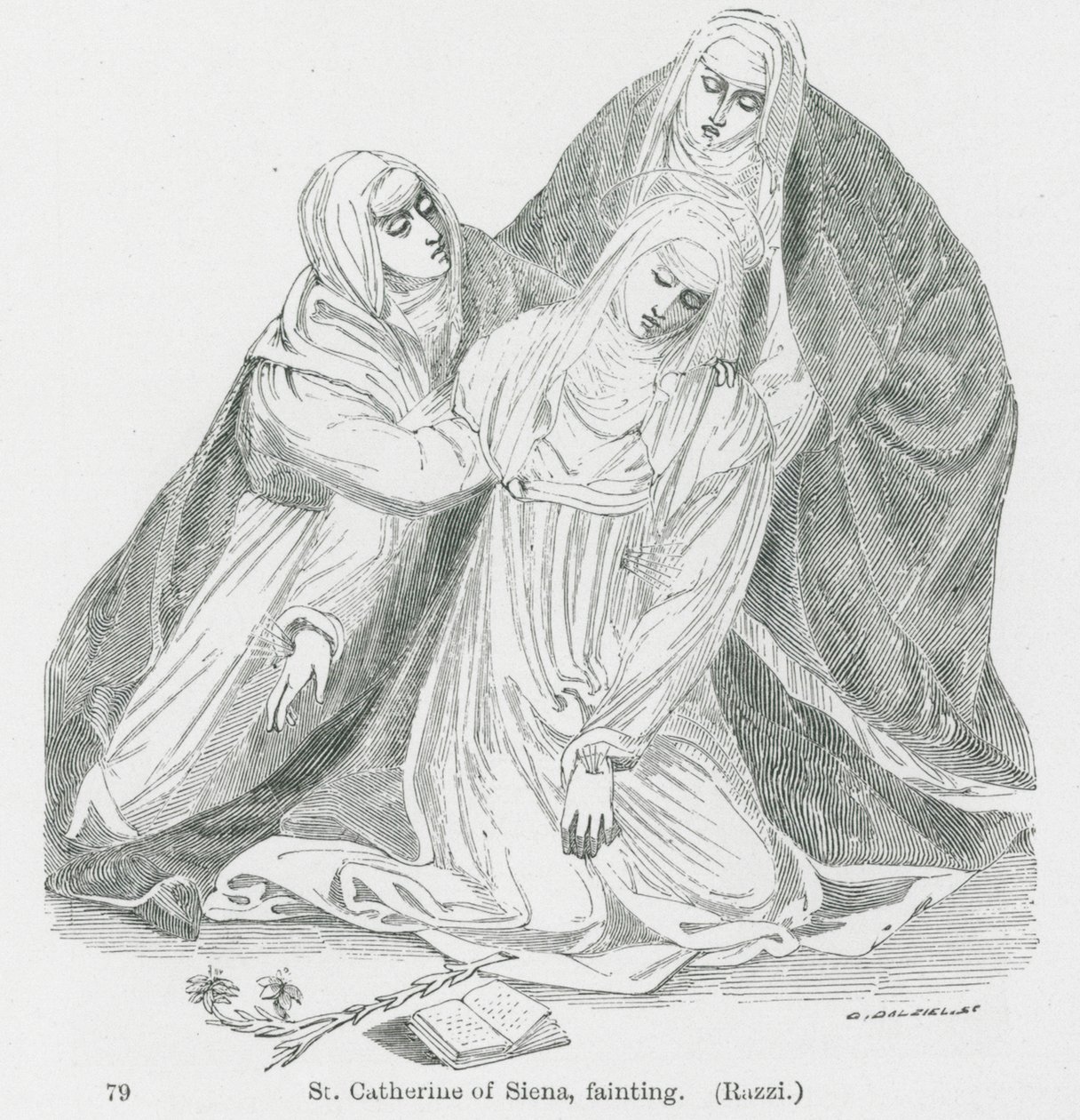 Die Ohnmacht der Heiligen Katharina von Siena von Anna Brownell Jameson