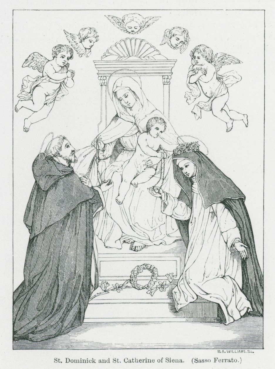 St. Dominikus und St. Katharina von Siena von Anna Brownell Jameson