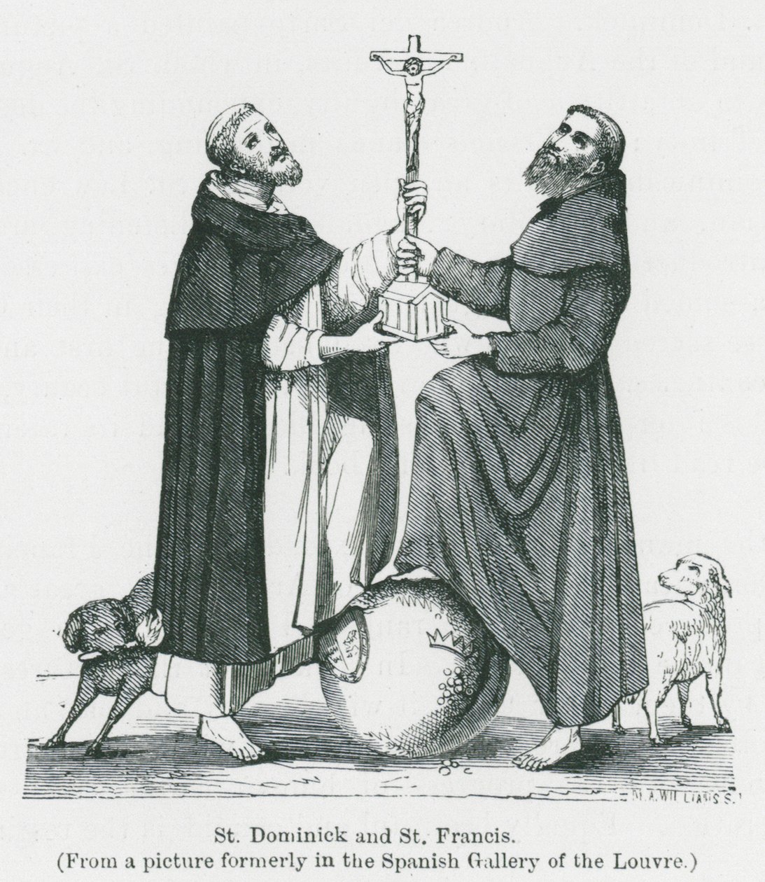 St. Dominikus und St. Franziskus von Anna Brownell Jameson