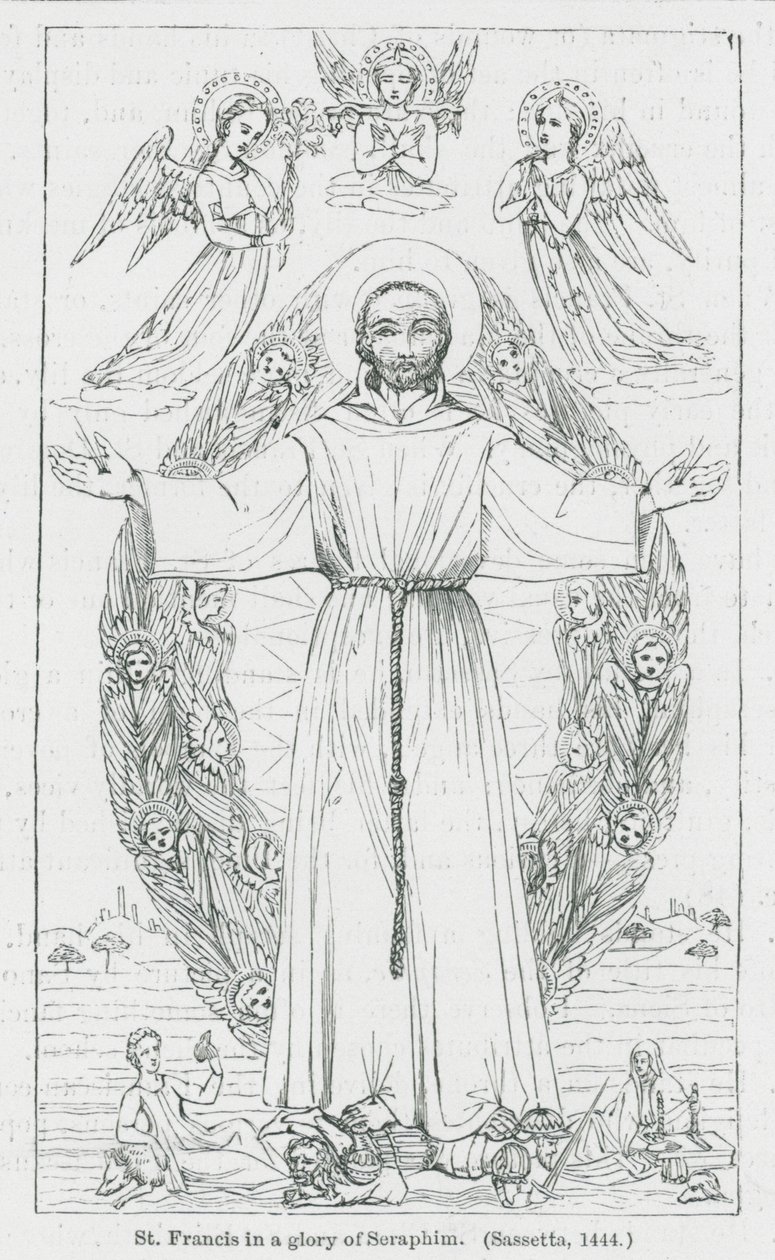 St. Franziskus in einer Herrlichkeit der Seraphim von Anna Brownell Jameson