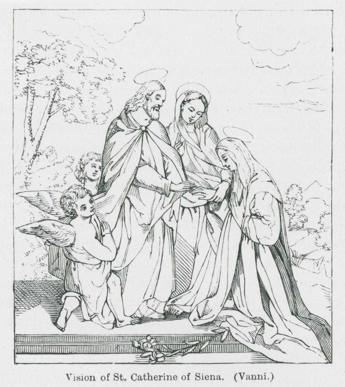 Vision der St. Katharina von Siena von Anna Brownell Jameson