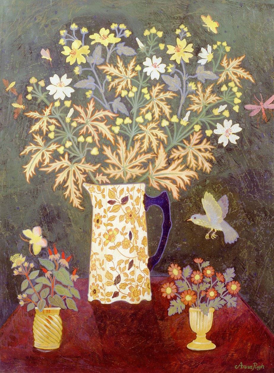 5 Käfer & ein Vogel von Anna Pugh